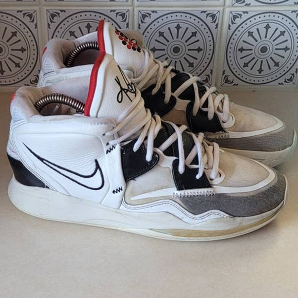 Nike Other - Nike Kyrie Infinity White Black Red Basketball Shoes Men's 8.5